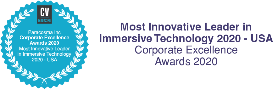 Paracosma Recognized as Most Innovative Leader in Immersive Technology | “Most Innovative Leader in Immersive Technology 2020” by Corporate Vision Magazine